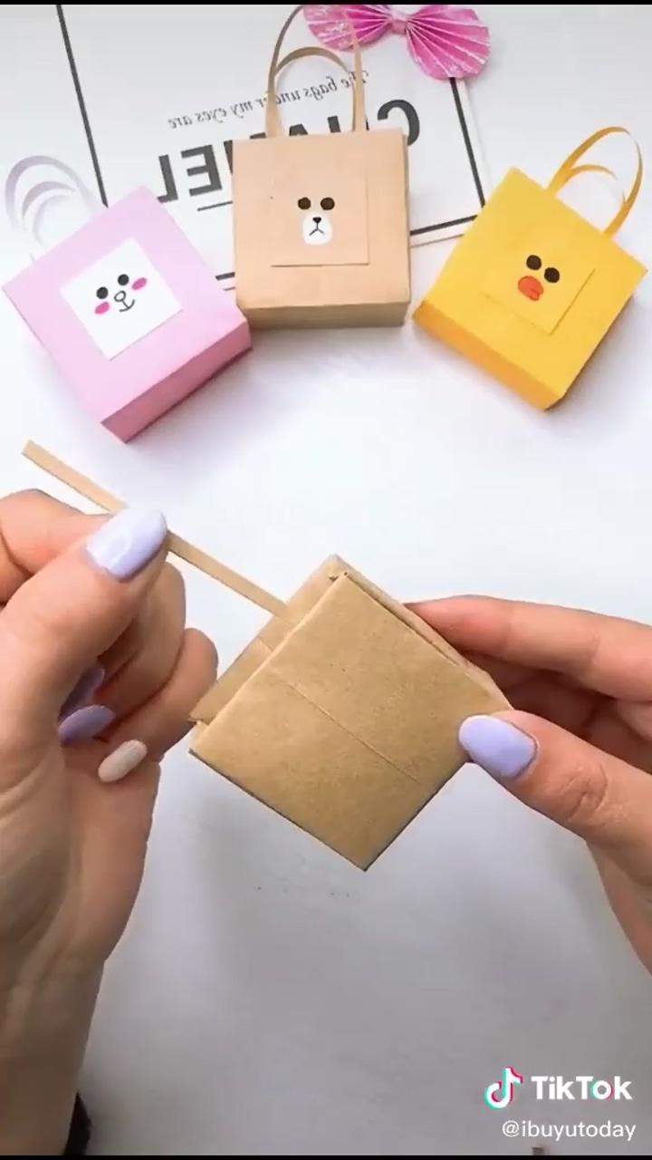Origami video. cute little bag. easy; how to draw pictures using numbers 1 to 10 