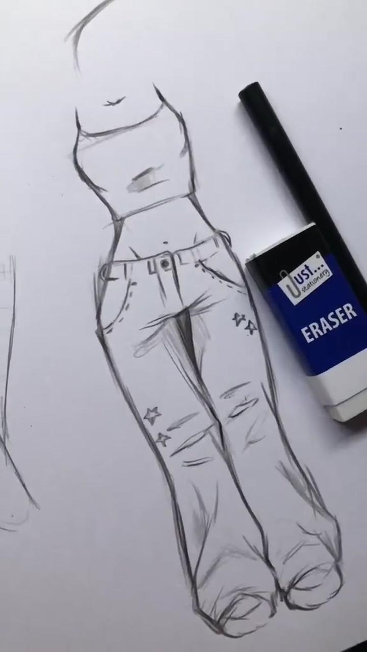Pants tutorial - art tutorial - how to draw pants; drawing tips