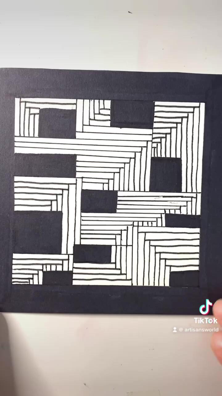 Zentangle art line pattern; a multicolored mandala by  she. draws08  #fyp